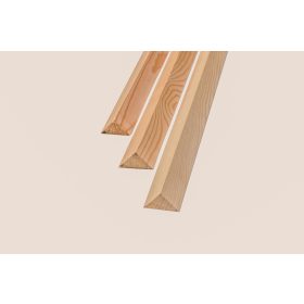 Borovi háromszögléc 2cmX2cm 2,2m