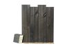 Festett lambéria svéd borovi 14x121 "A-B" min. Elite Graphite (sötét szürke)